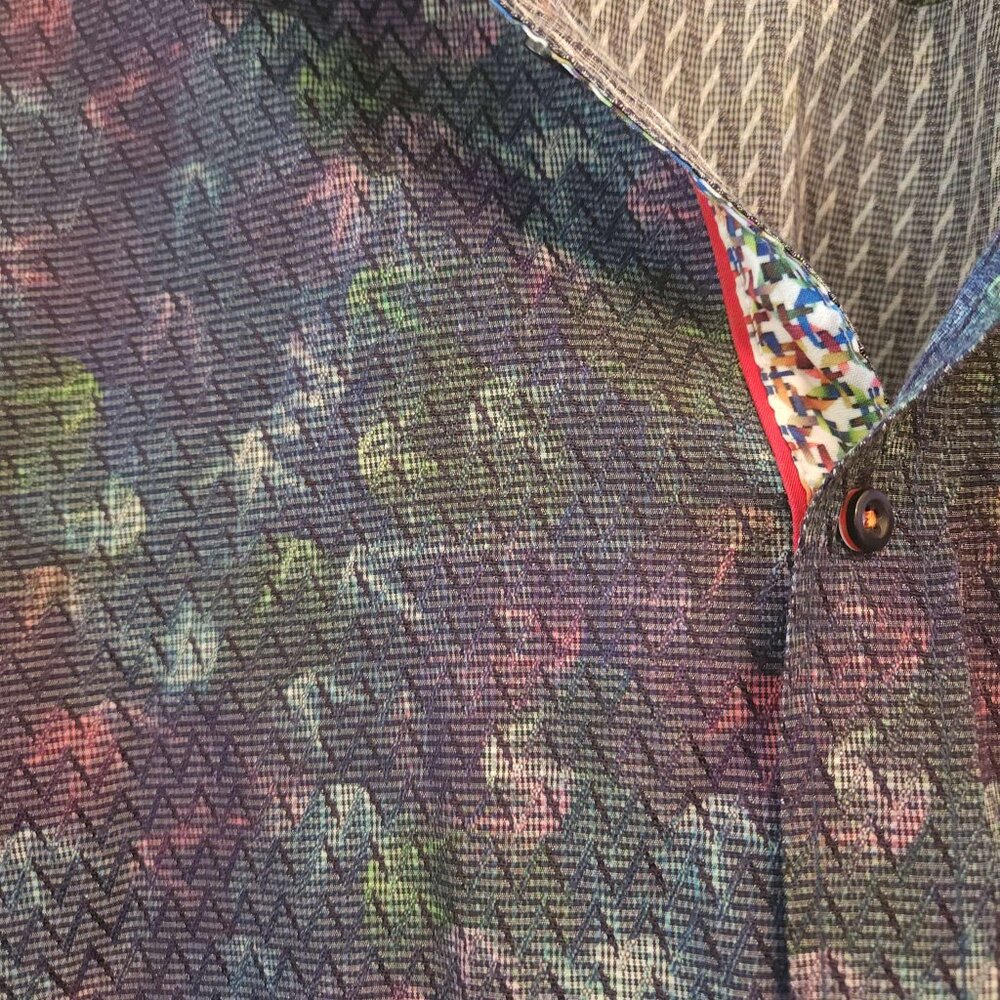 Daniel Hechter Paris button-up shirt Men's XL long-sleeve multicolor patterned - Picture 6 of 16